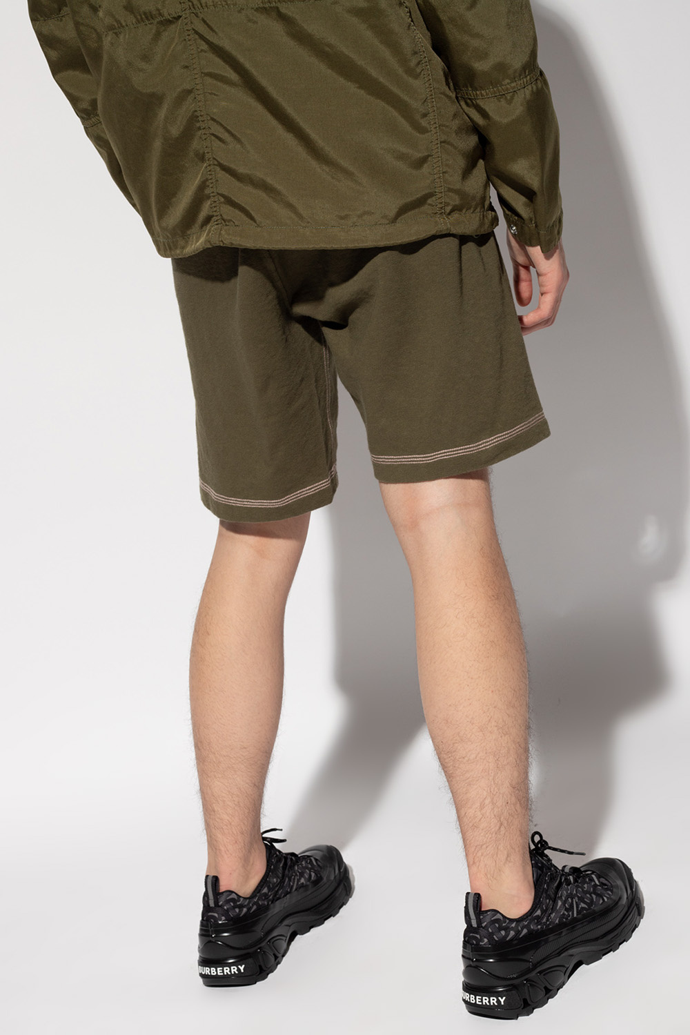 Stone Island Logo-embroidered shorts